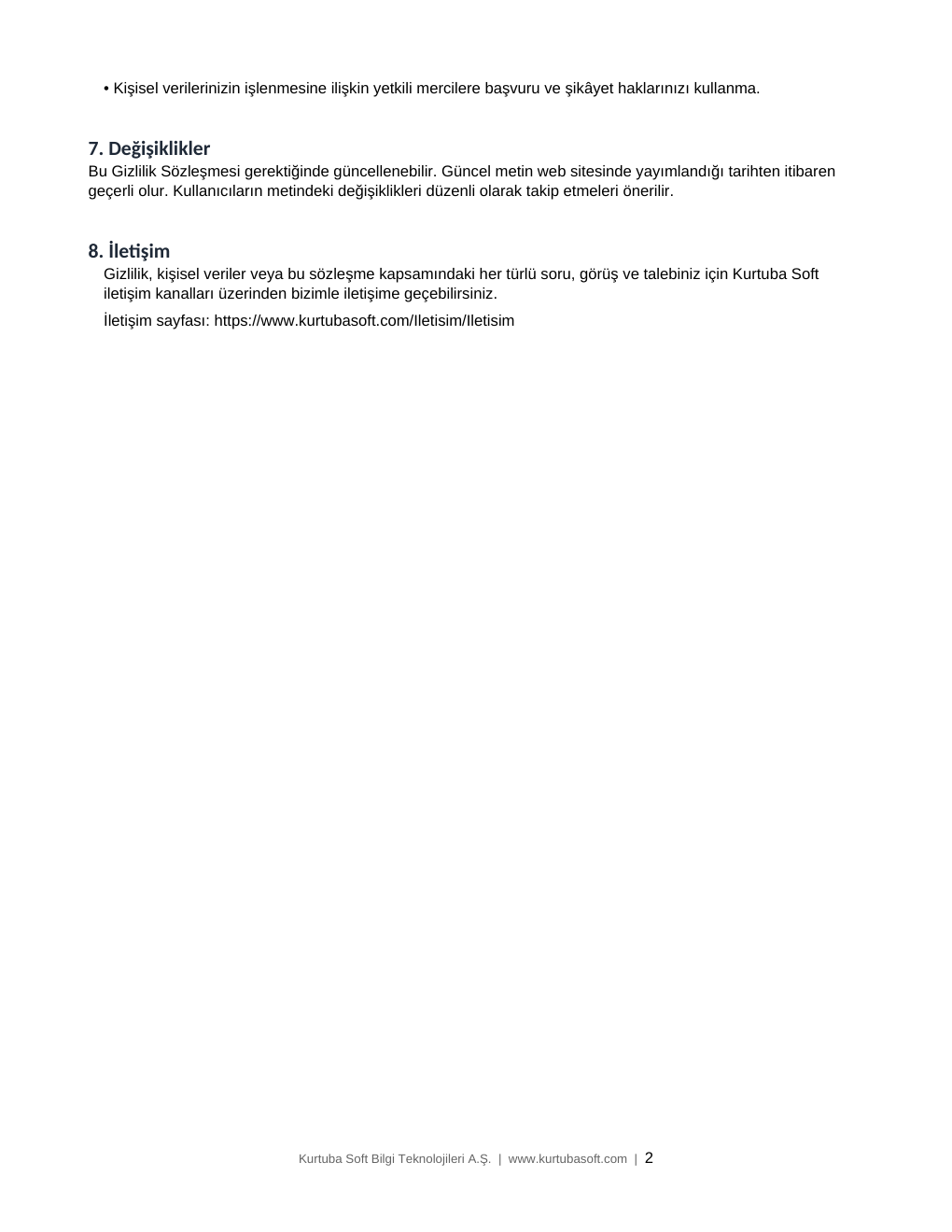 Bilgilendirme metni - 2